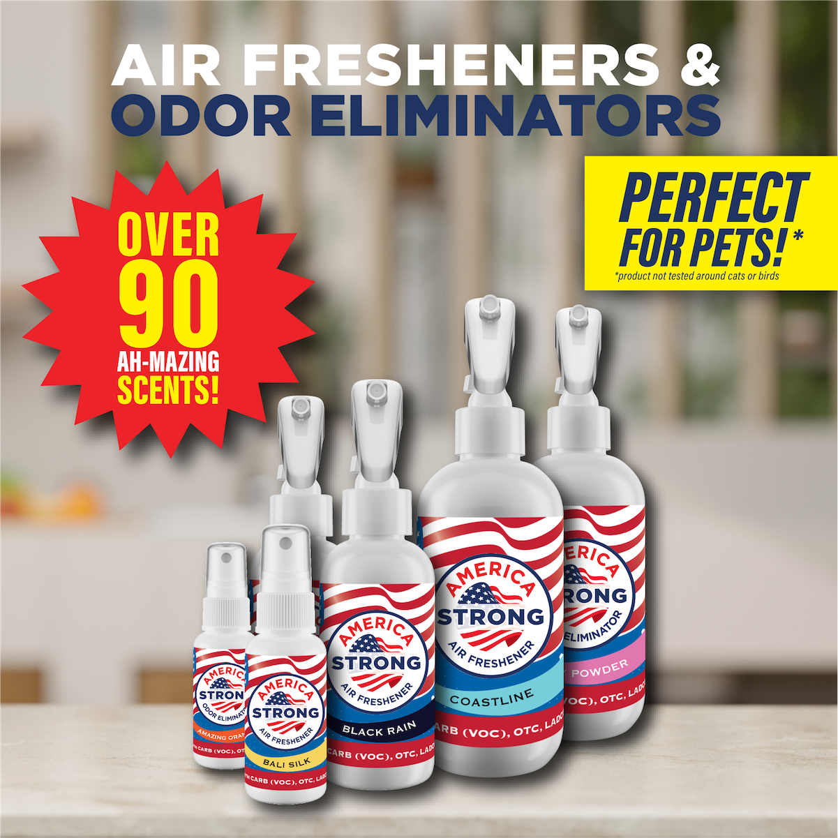 America Strong Air Freshener - New Car Scent