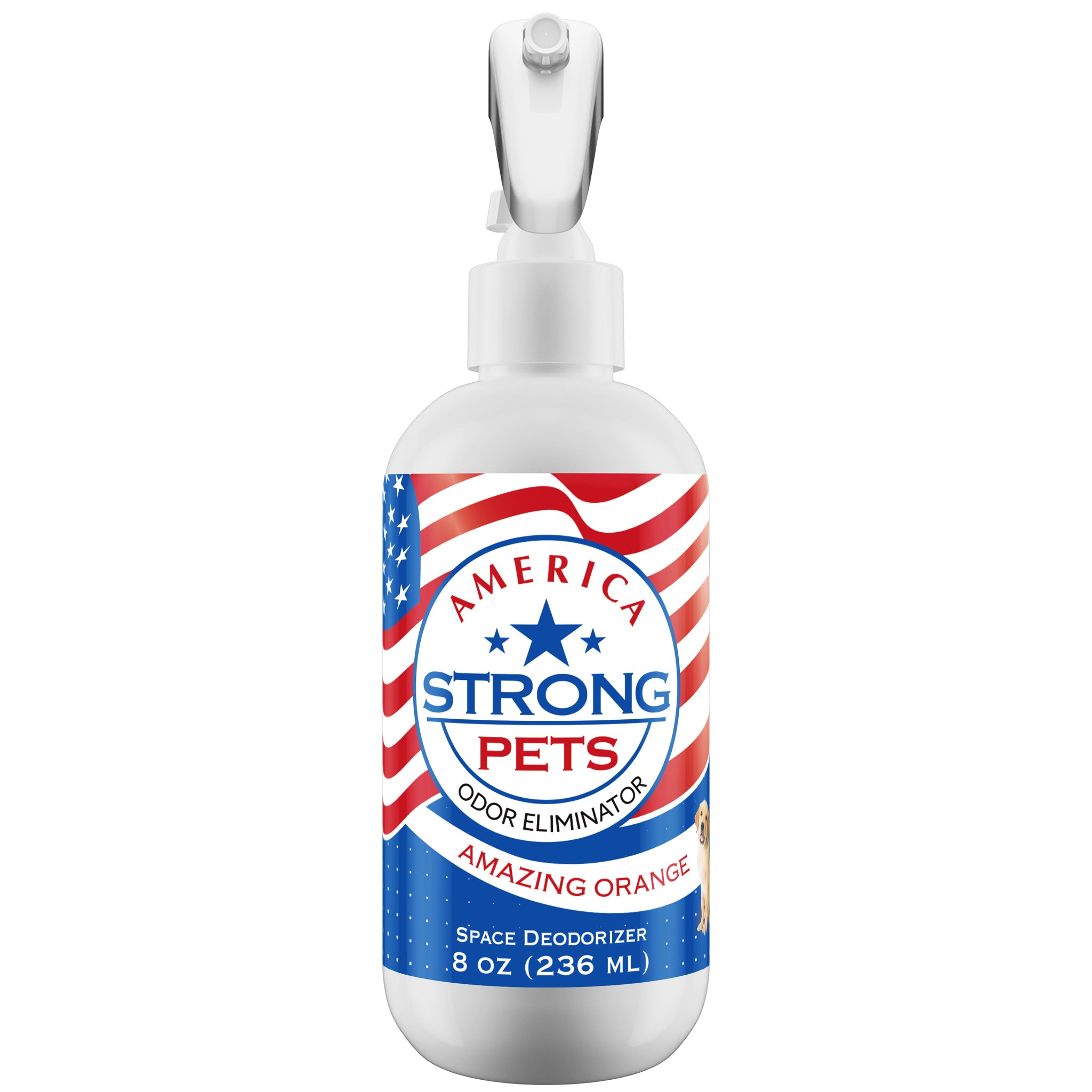 America Strong Pet Odor Eliminator - Amazing Orange Scent Size: 8 fl oz