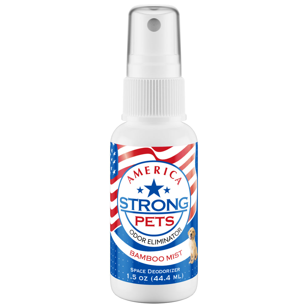 America Strong Pet Odor Eliminator - Bamboo Mist Scent Size: 1.5 fl oz