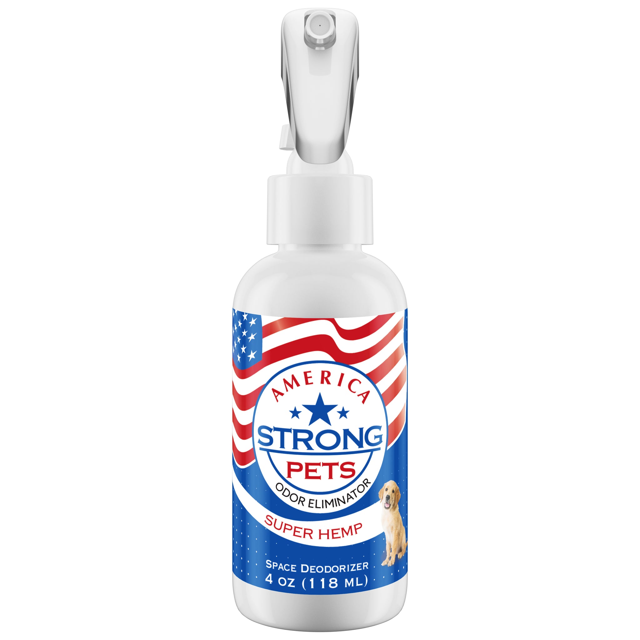 America Strong Pet Odor Eliminator - Super Hemp Scent Size: 4 fl oz