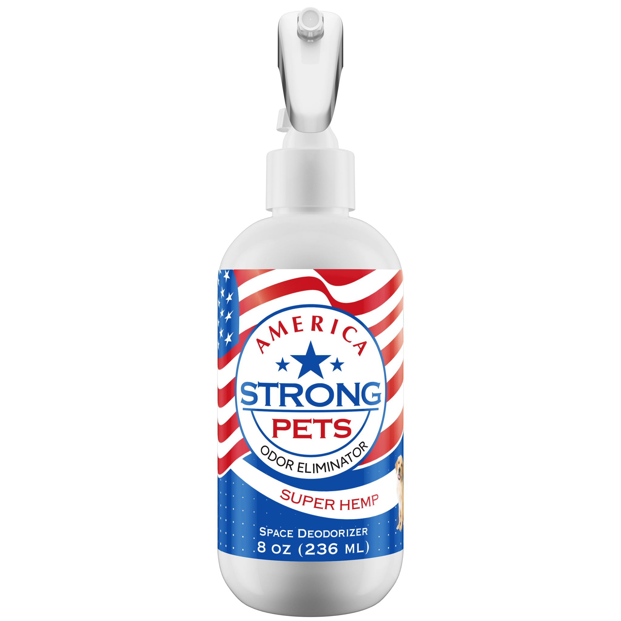 America Strong Pet Odor Eliminator - Super Hemp Scent Size: 8 fl oz